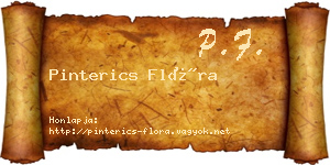 Pinterics Flóra névjegykártya